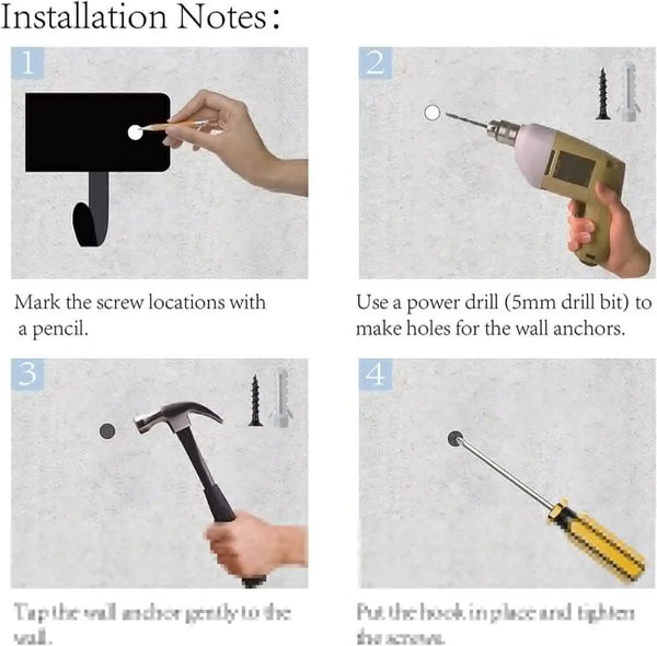 Metal Holder Black Flower Vase Key Holder Coat Hanger 6 Hooks Coat Rack Modern Wall Hangings Entryway Coat Rack Kitchen Holder