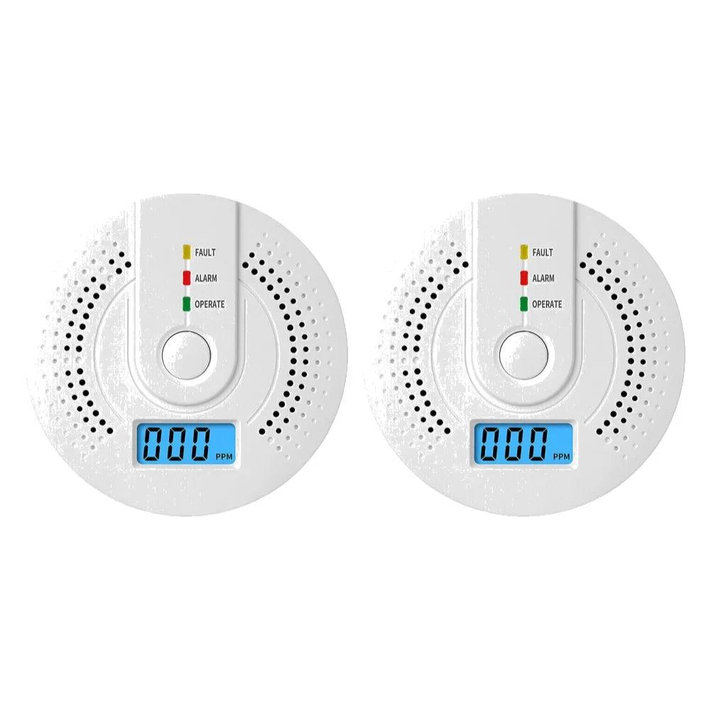 Digital Warning Alarm Sensor Sound Warning Battery Powered Portable CO Detector with LED Indicator CO Sensor for Home Warehouse
