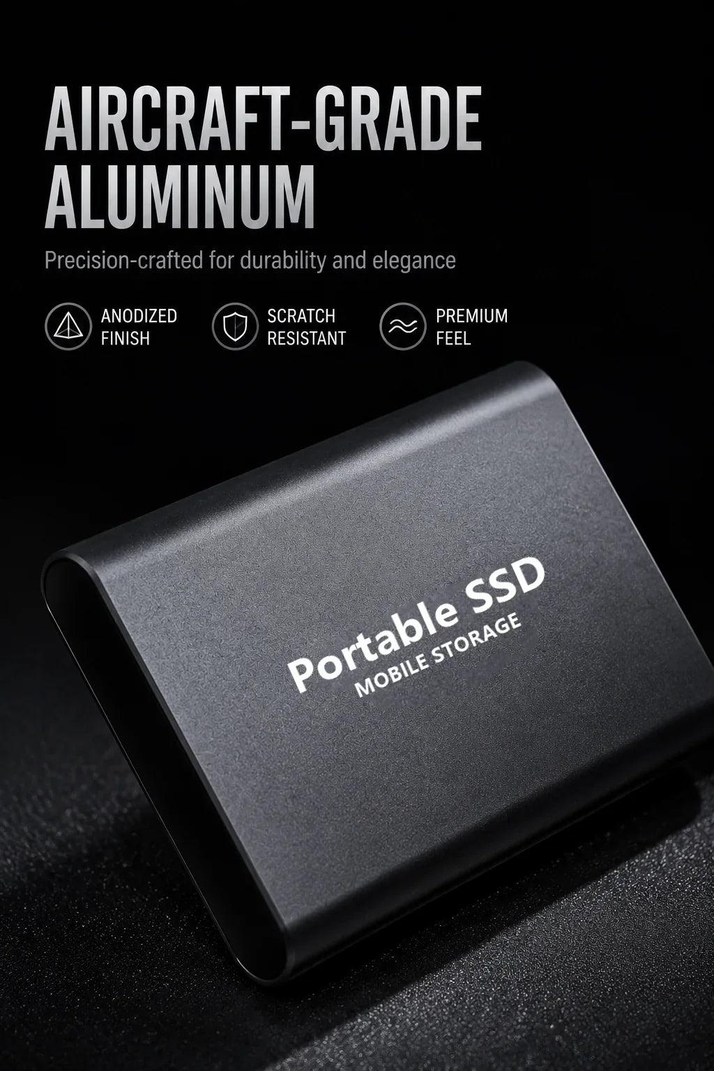 Reliable Slim Storage Device Portable External SSD 1TB 4TB 16TB 128TB High Speed for Notebook Laptop Computer