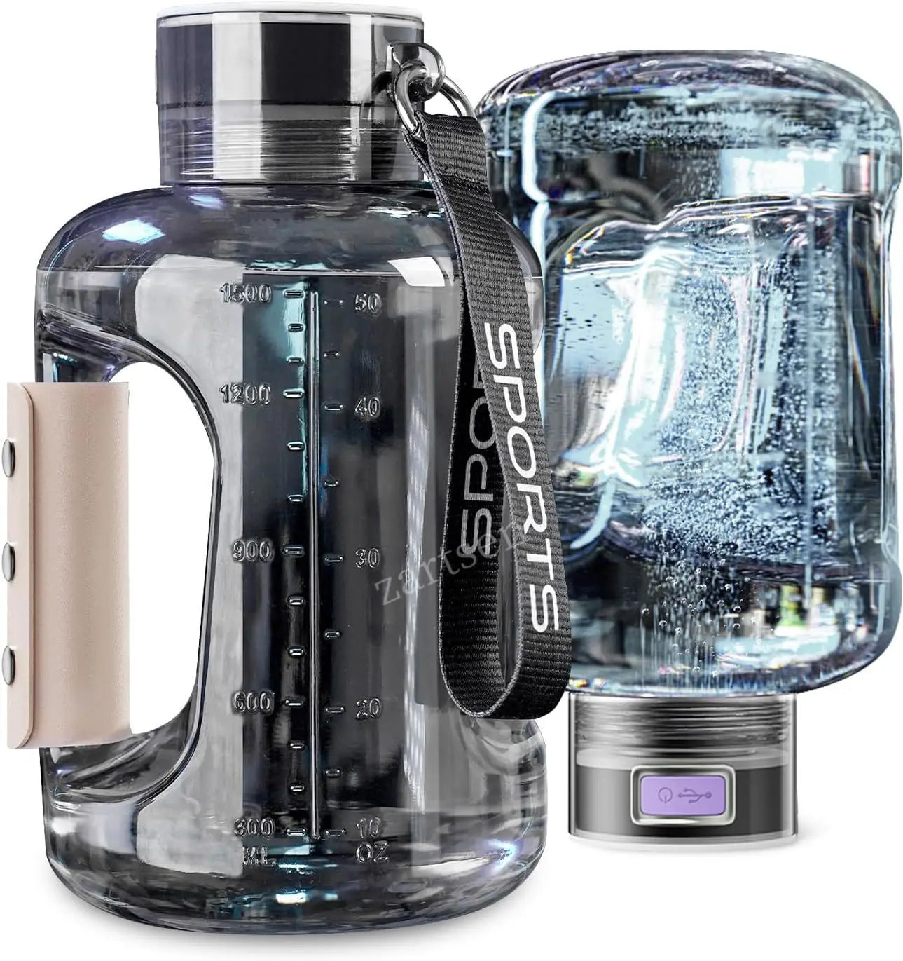 1.5L Hydrogen Water Bottle, Portable Rich Molecular Generator