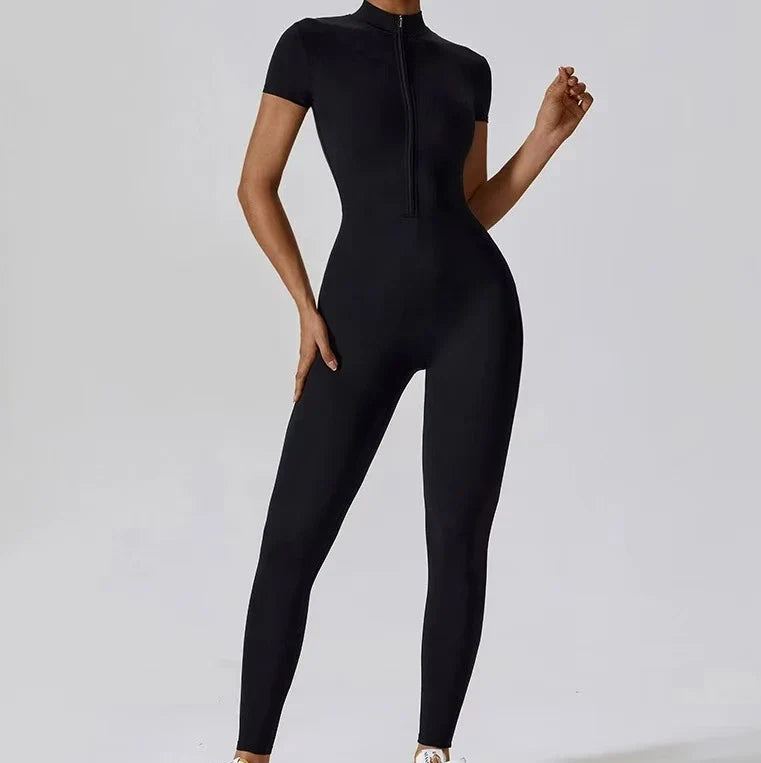 2025 New Yoga Set Women Workout Sport Gym Wear Suit High Wais Fitness Female Sportswear One Pieces Black Pink