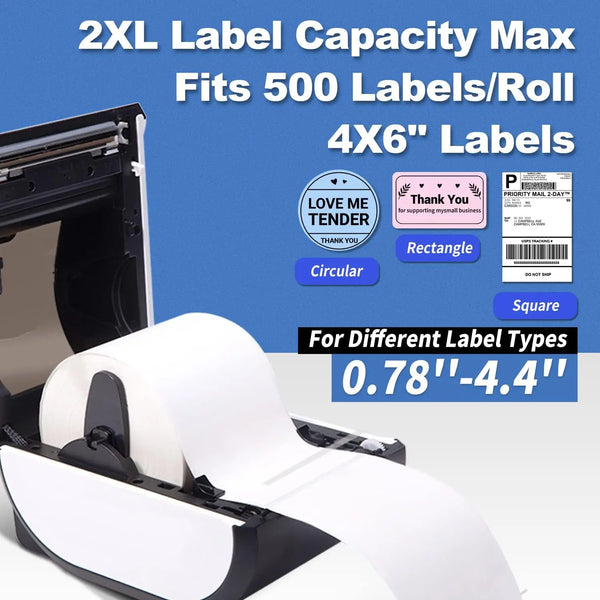 100x150mm Wireless Shipping Label Printer Wireless Thermal Label Printer for Small Shipping Business Packages 4x6