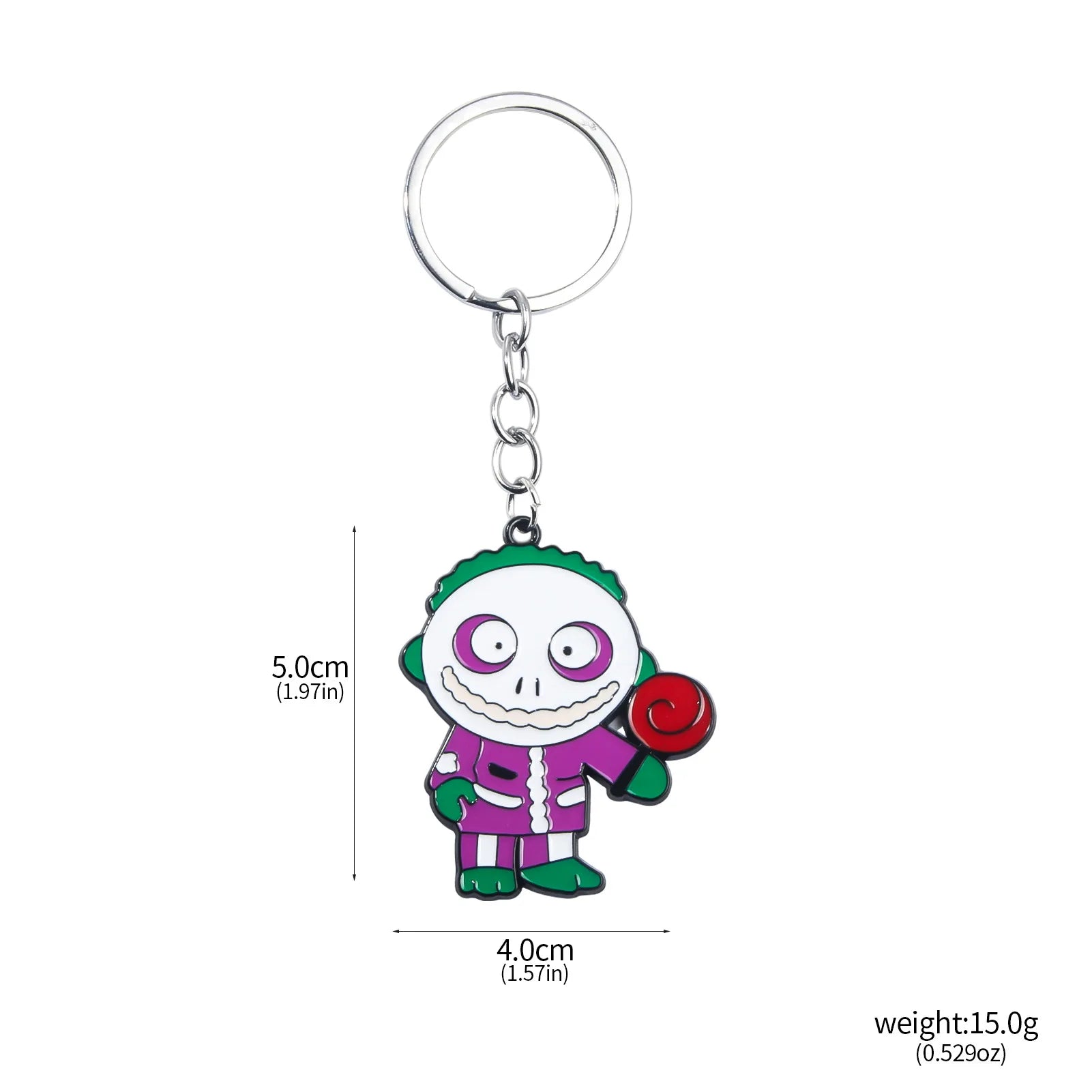 New Cartoon Anime Horror Killer Enamel Keychain Pendant Jack the Ripper Black Friday Keyring Cosplay Props Men Women Bag Jewelry