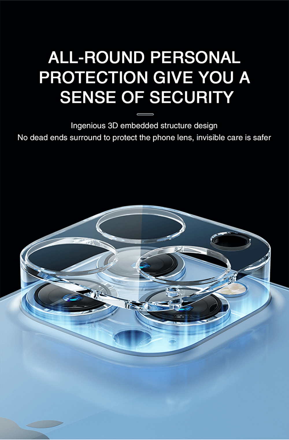 4Pc Camera Lens Protector For iPhone 14 13 12 Pro Max Full Cover Tempered Glass For iPhone 13 12 Mini Camera Protector Lens Film Camera Protective Glass For iphone