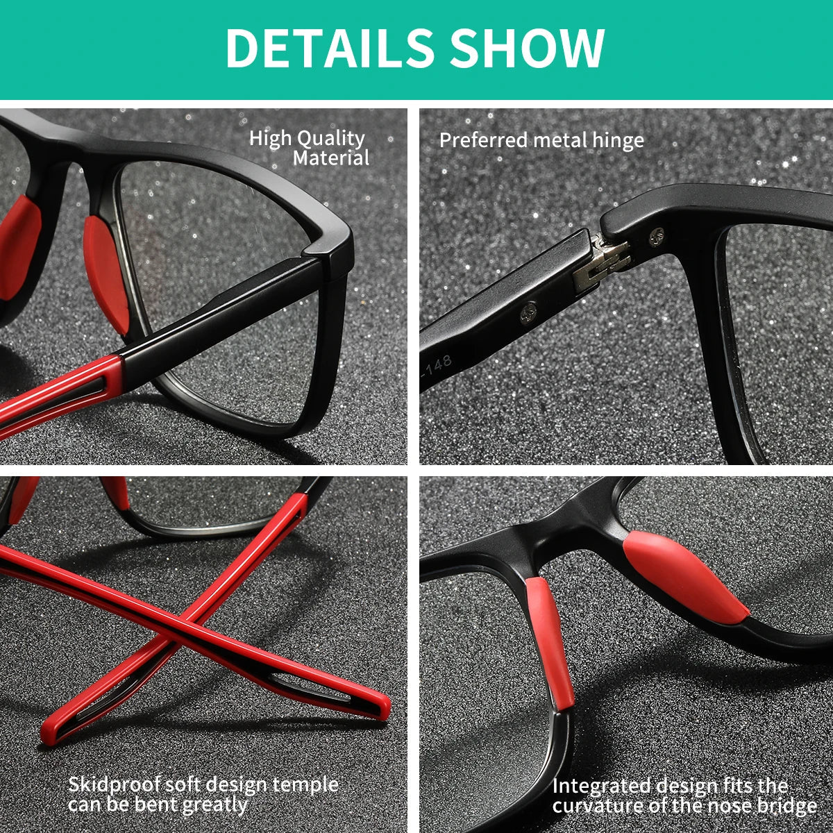 BARCUR Lightweight Sports Reading Glasses for Men & Women – Ultra-Light PC Frame Durable Presbyopia Eyewear with HD Transparent Acrylic Lenses – Comfortable Rectangle Readers for Casual Daily Wear and Outdoor Use