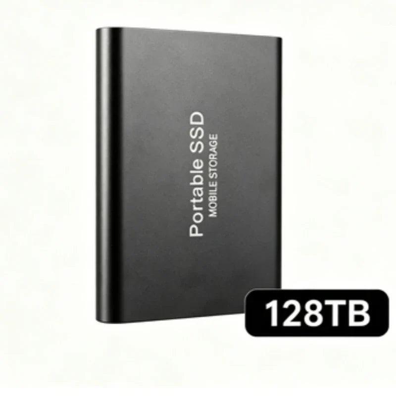 Portable External SSD, 1TB-16TB Large Capacity USB3.1 High Speed Solid State Drive, Lightweight Storage for Laptop, Desktop, Mac