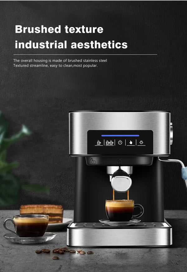 Semi-Automatic Espresso Machine 20Bar High Pressure Extractor 3-in-1