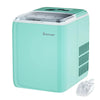 Portable Countertop Ice Maker Machine 44Lbs/24H Self-Clean w/Scoop Mint Green, ice cube maker machine electric , home appliance