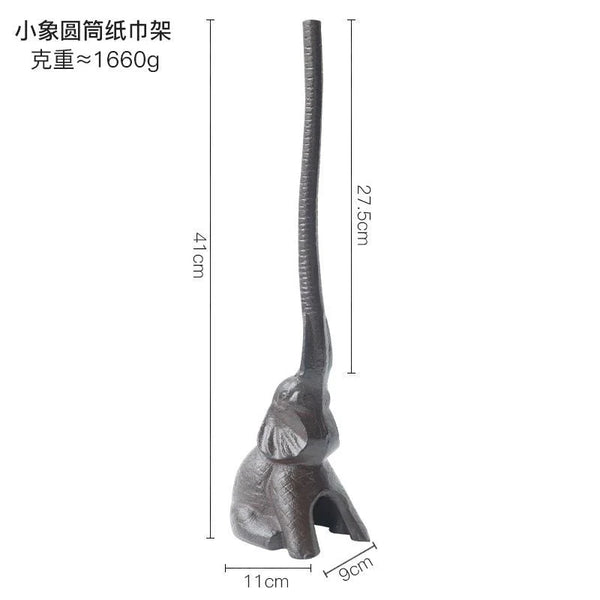 Vertical Giraffe Tissue Holders European Style Creative Cast Iron Handicraft Roll Paper Holder Kitchen Paper Home Storage Rack Gifts for You 'n Me