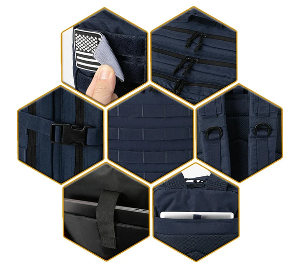 Outdoor Tactical Backpacks 45L Large Capacity Man 3 Days Molle Assault Bags For Outdoor Trekking Camping Backpack