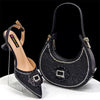 Italian Shoes And Bag Sets EDG1-21 - Black / 39