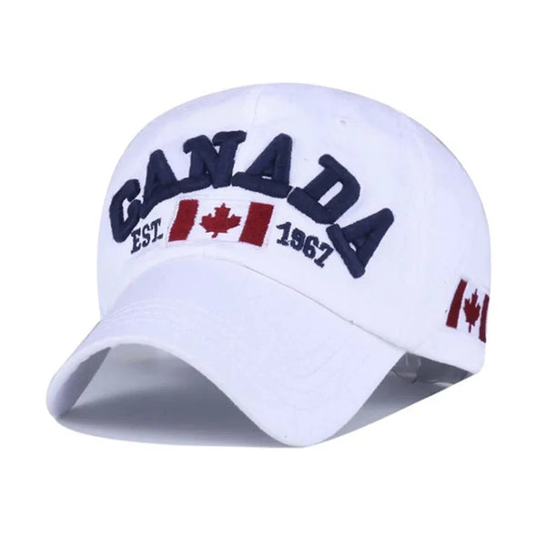 CANADA Embroidered Baseball Hat Maple Leaf 1967 Decorative Outdoor Sunscreen Duck Tongue Hat for Men and Women