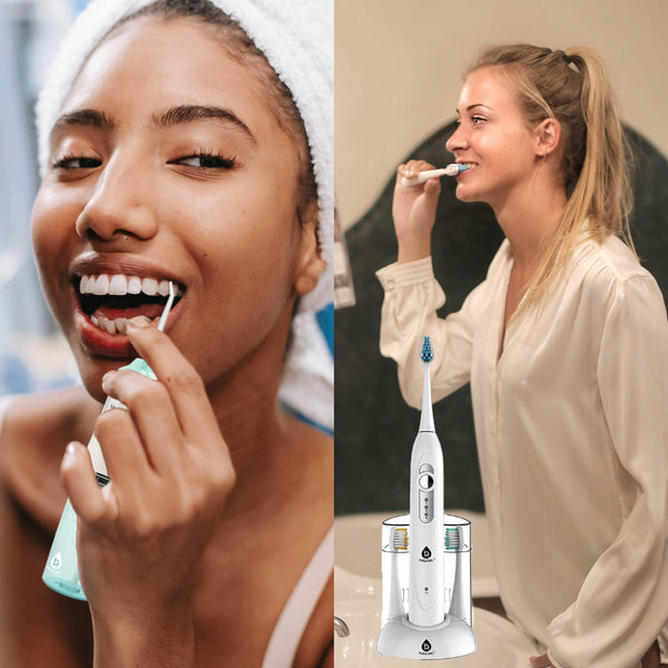 Pursonic Rechargeable Toothbrush & Water Flosser Duo with Multi-Year Supply - Gifts for You 'n Me