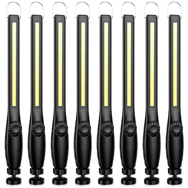 1-10PCS COB LED Flashlight Magnetic Work Light USB Rechargeable Torch Portable Lantern Inspection Light Camping Car Repair Lamp
