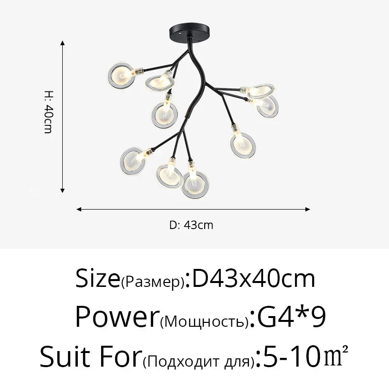Iron Nordic Ceiling Light