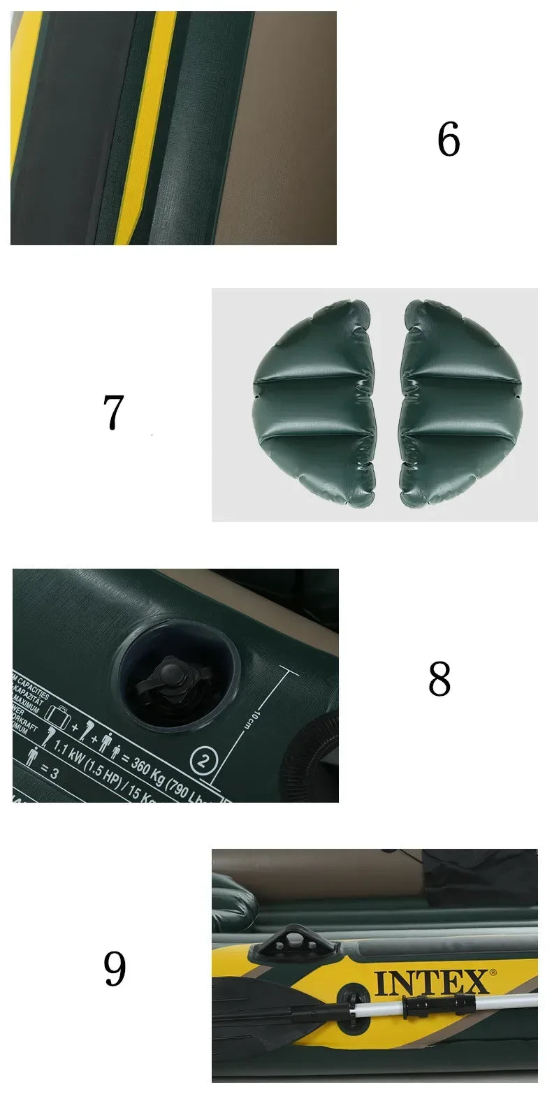 Multi-kayak Inflatable Boat INTEX68347 Sea Eagle Series Raft Thickened Fishing Boat Drift Charging Valve Outdoor Assault Boat