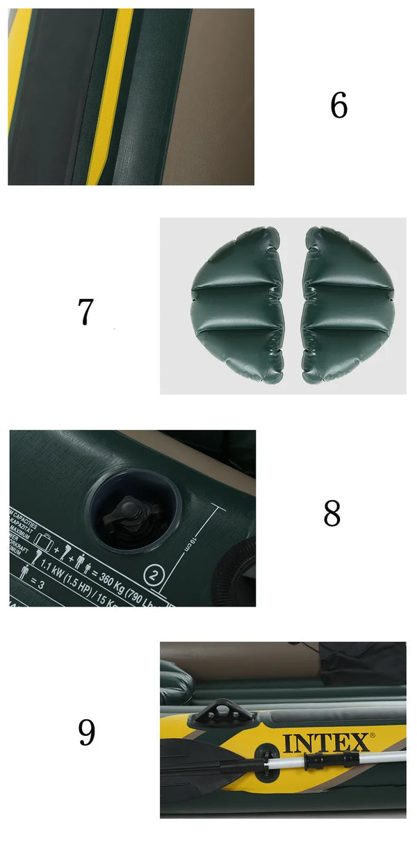 Multi-kayak Inflatable Boat INTEX68347 Sea Eagle Series Raft Thickened Fishing Boat Drift Charging Valve Outdoor Assault Boat