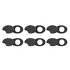Smart Glasses LED Light Blocking Stickers Fit for Meta Sliding Reusable Adhesive Eyeglass Camera Cover Black - 6pcs
