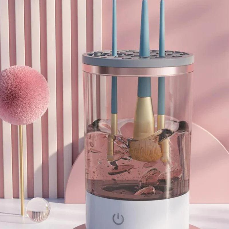 Women Eye Shadow Brush Cleaning Tool Portable Electric Makeup Brush Cleaner Machine With USB Charging Automatic Cosmetic Brush - Gifts for You 'n Me