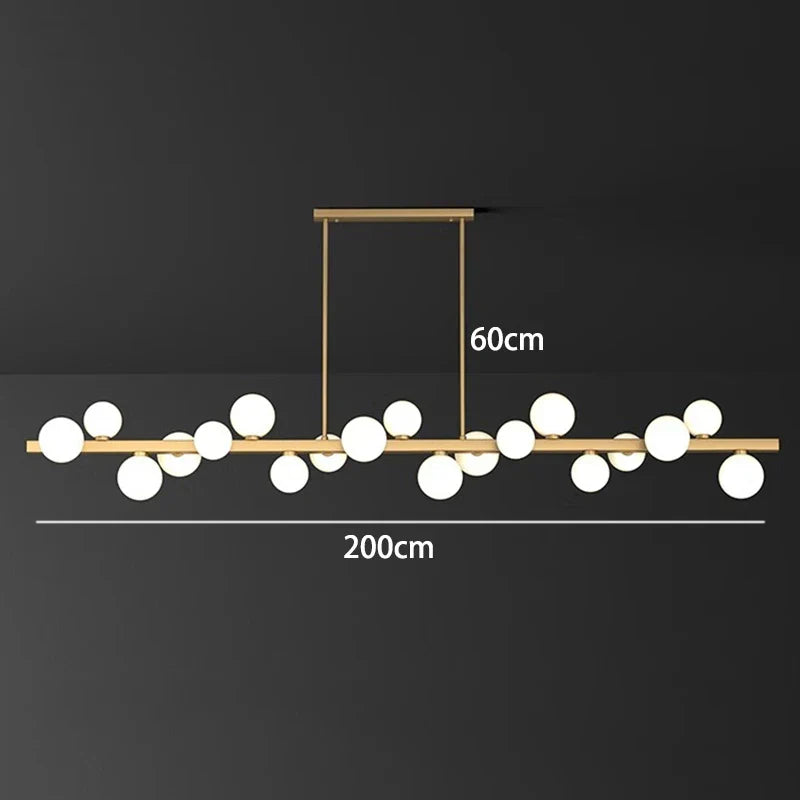 White Scandinavian LED Fixture