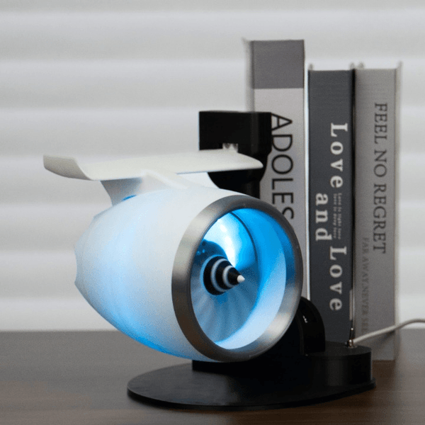 Cool Mist Humidifier with RGB Light Turbo Fan Design