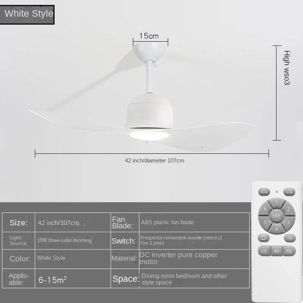 DecorBites™ Kids Double Leaf Ceiling Fan Light - Silent Operation with Adjustable Speed Decorbites