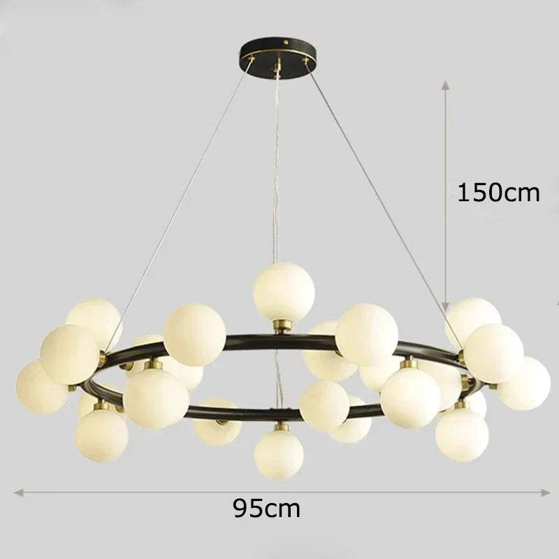 Copper Vintage LED Chandelier