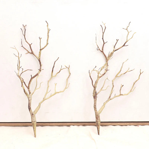 2pc Plastic Artificial Antlers Tree Branches Plant Twigs Witch DIY Headband Accessories Wedding Party Xmas Halloween Decorations