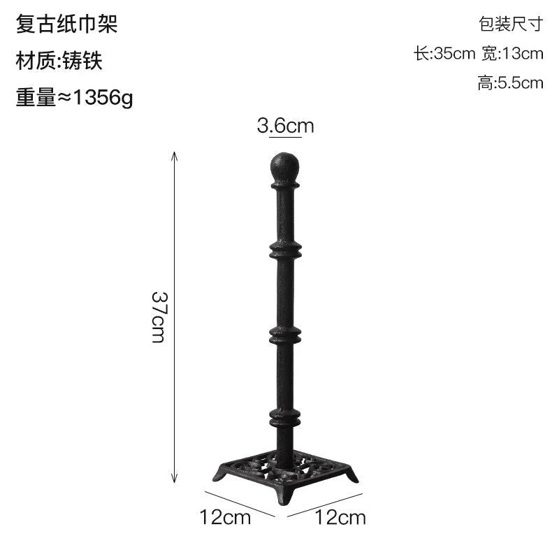 Vertical Giraffe Tissue Holders European Style Creative Cast Iron Handicraft Roll Paper Holder Kitchen Paper Home Storage Rack Gifts for You 'n Me