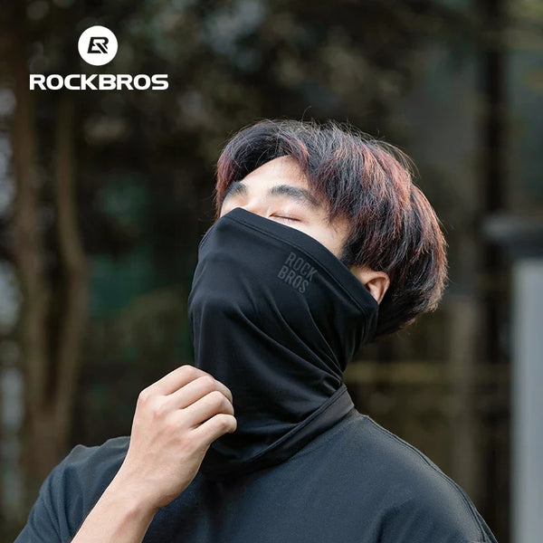 ROCKBROS Winter Keep Warm Cycling Face Mask Fleece Hiking Camping Ski Balaclava Neck Scarf Windproof MTB Road Bicycle Bike Mask
