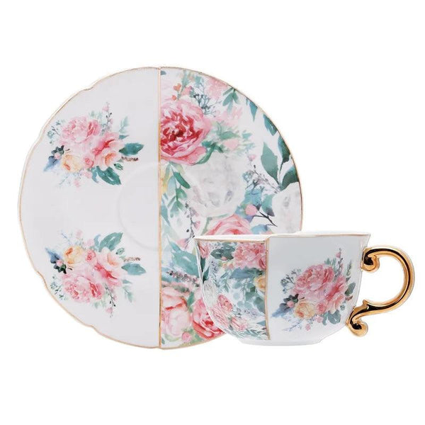 Rabbit Chinese Ceramic Exquisite Classical Coffee Cup and Saucer Set Plate English Afternoon Tea Set Combining Chinese Western