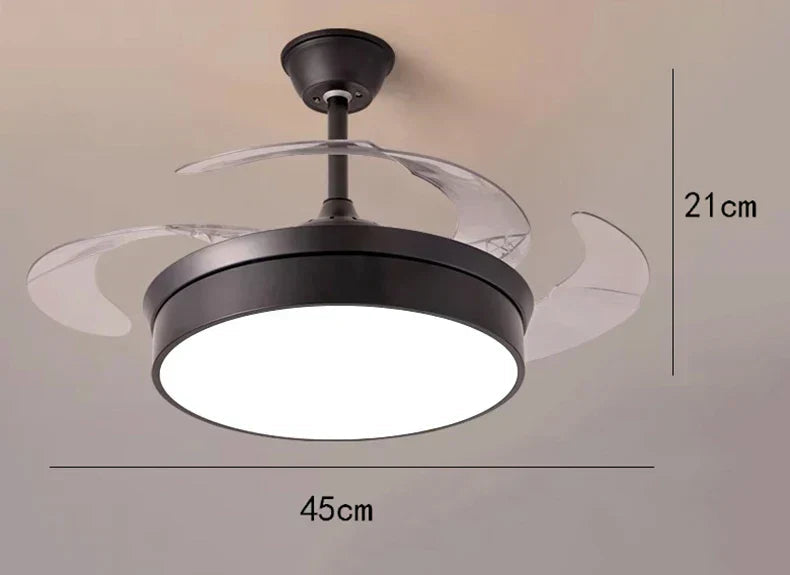 DecorBites™ Kids Bedroom Ceiling Fan with Remote Control & LED Light Decorbites