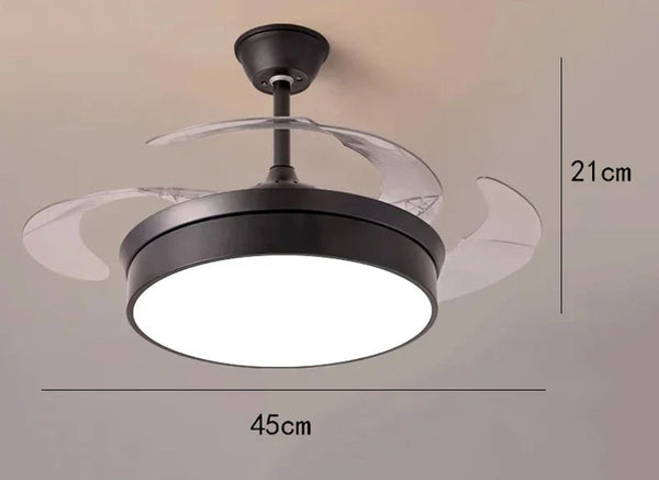 DecorBites™ Kids Bedroom Ceiling Fan with Remote Control & LED Light Decorbites