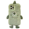 Fashion Winter Soft Fluffy Plush Cartoon Phone Case For iPhone 13 12 11 Pro Max X XR 7 8 Plus XS Max SE Cute Furry Cover Stylish Warm Soft Plush Back Cover - Green / For iphone 7