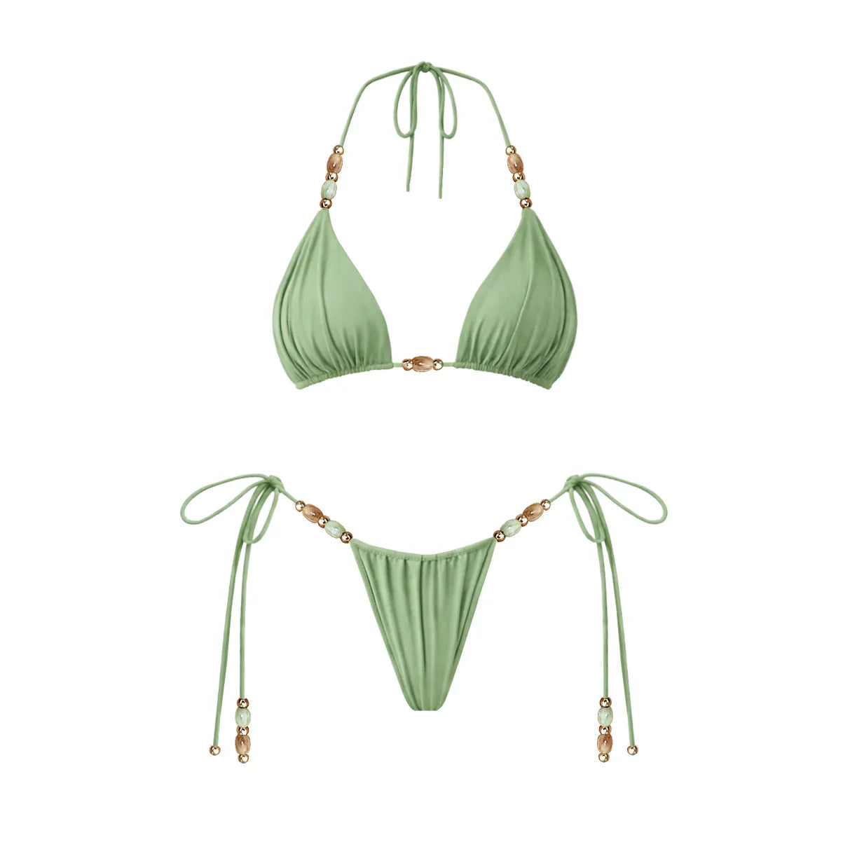 Beads vibe three piece swimsuit