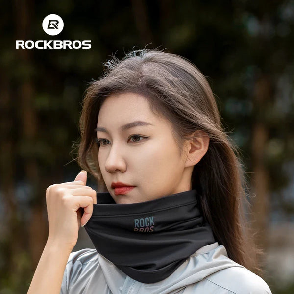 ROCKBROS Winter Keep Warm Cycling Face Mask Fleece Hiking Camping Ski Balaclava Neck Scarf Windproof MTB Road Bicycle Bike Mask