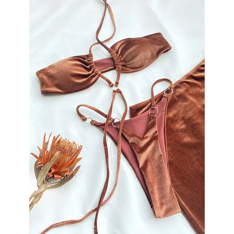 Raw kut Three piece swimsuit - Sexikinis Swim