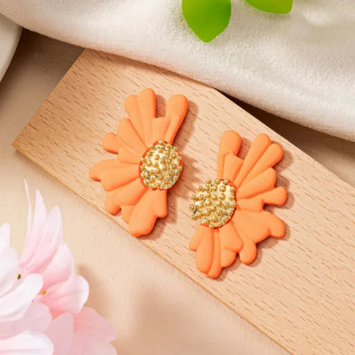 Simple Colorful  Flower Stud Earrings - Sexikinis Swim
