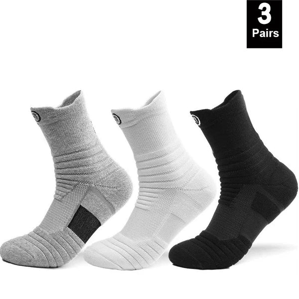 Cushioned Sports Compression Socks for Basketball and Running