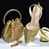Charming Shoes And Bag Matching Set HAB1-6 - Gold / 39