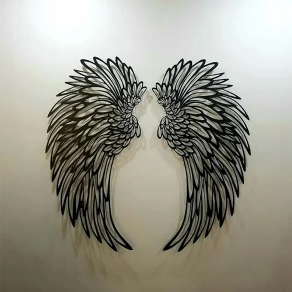 1 Pair Angel Wings Metal Wall Art Decor with Led Lights Wall Hanging Decorations Wall Sculpture Art Angel Wing Decor Photography