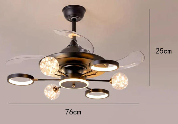 DecorBites™ Kids Bedroom Ceiling Fan with Remote Control & LED Light Decorbites