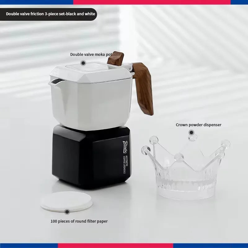 Italian Coffee Moka Pot Set Suitable for Home and Office