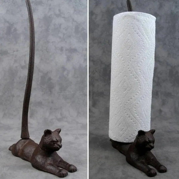 Yoga Frog Paper Holder Resting Cat Paper Towel Holder Roll Towel Organizer Rack for Kitchen Floor Countertop Living Room Decor DSers Fulfillment