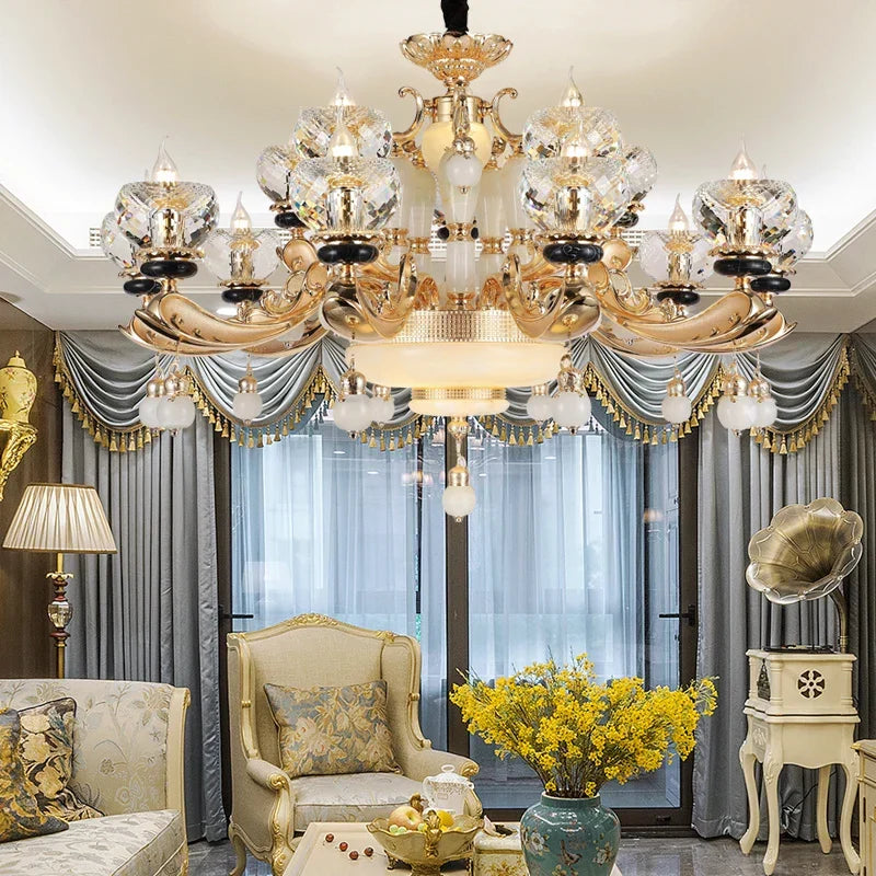 Crystal Pendant Chandelier 36-Head D152cm