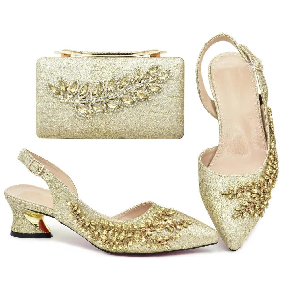 Latest Italian Shoe and Bag Set GBH56