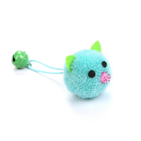 4pcs/lot Plush Mouse Cat Toy Cute Bell Mice Funny Cat Toys Cute Plush Teeth Cleaning Balls Chewing Soft Molar Toy Faux Pet Toy Colorful Plush Mouse Head with Bell Rope Cat Toy Interactive Cat Toy