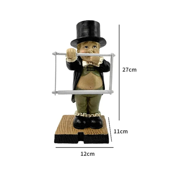 Cute Butler Shape Tissue Stand Rack Creative Toilet Paper Holder Spoof Paper Holder Statue Funny Decorative Resin Toilet Decor DSers Fulfillment