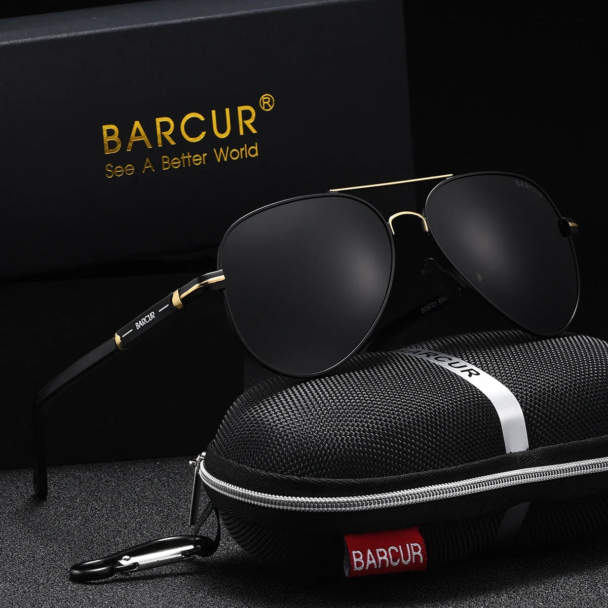 BARCUR Sunglasses Retro Chic Men Fashion Oversized Pilot Style Sunglasses with Mirrored TAC Lenses Durable Stainless Steel Frame for Hiking Outdoor Sports and Sun Protection for Summer