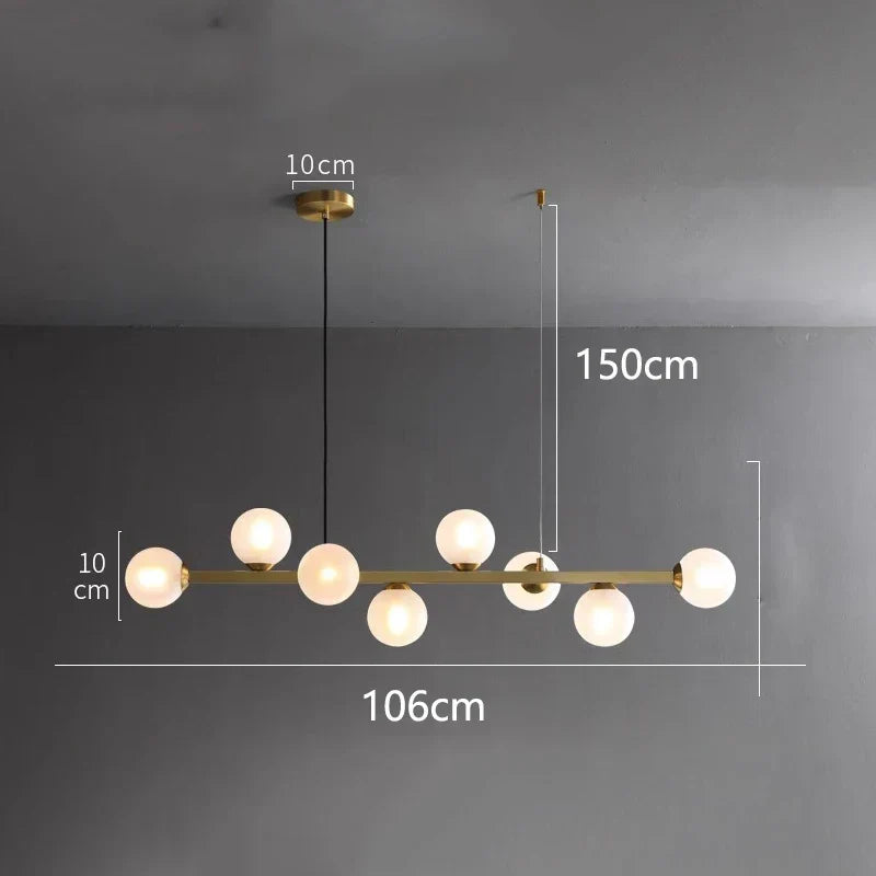 Matte Black Nordic Chandelier